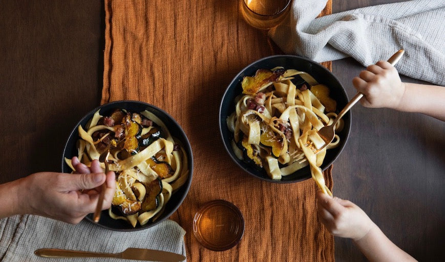 Holiday Recipes, Handmade Pasta with Winter Squash