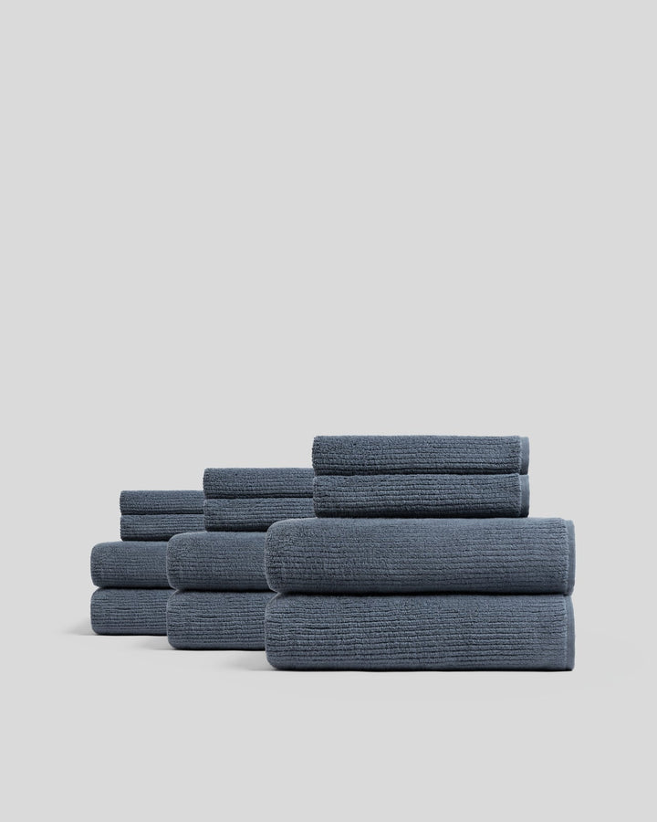 6+6 Soft Rib Bath Bundle - Dusk