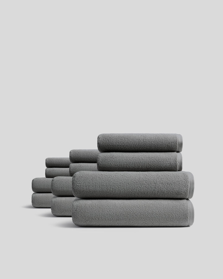 6+6 Organic Plush Bath Bundle - Pebble