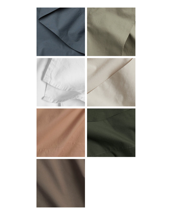 Brushed Cotton Fabric Swatch (White)