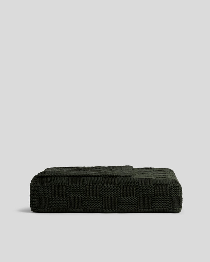 Basketweave Throw (Evergreen)