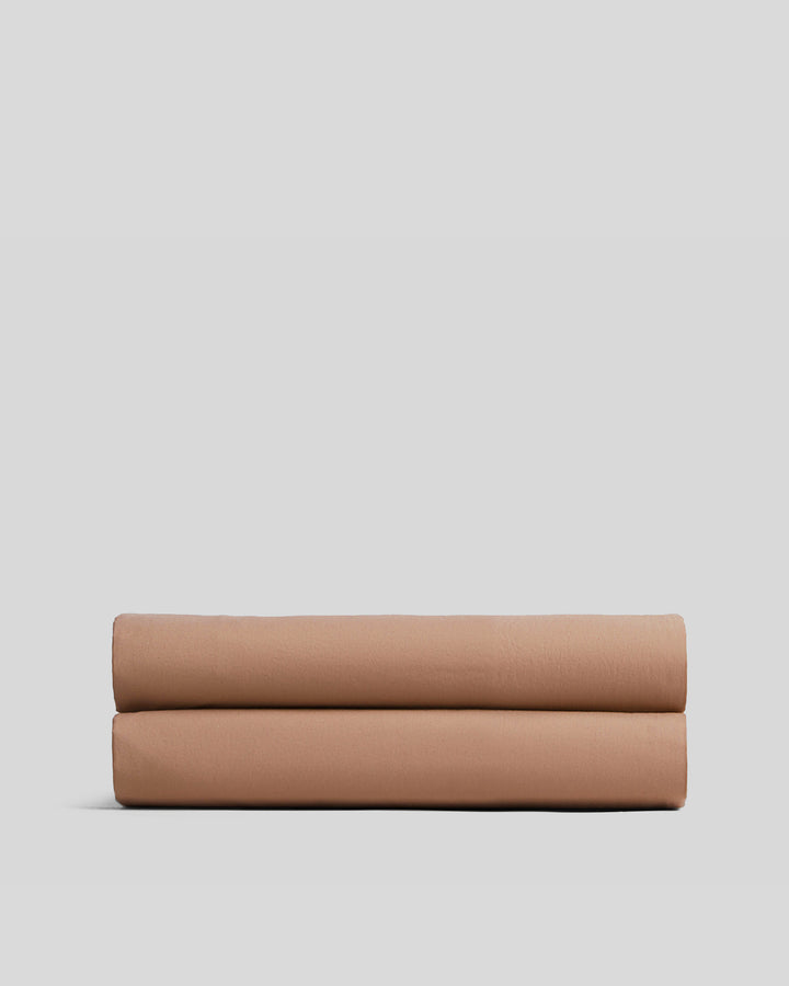 Brushed Cotton Fitted Sheet (Adobe)