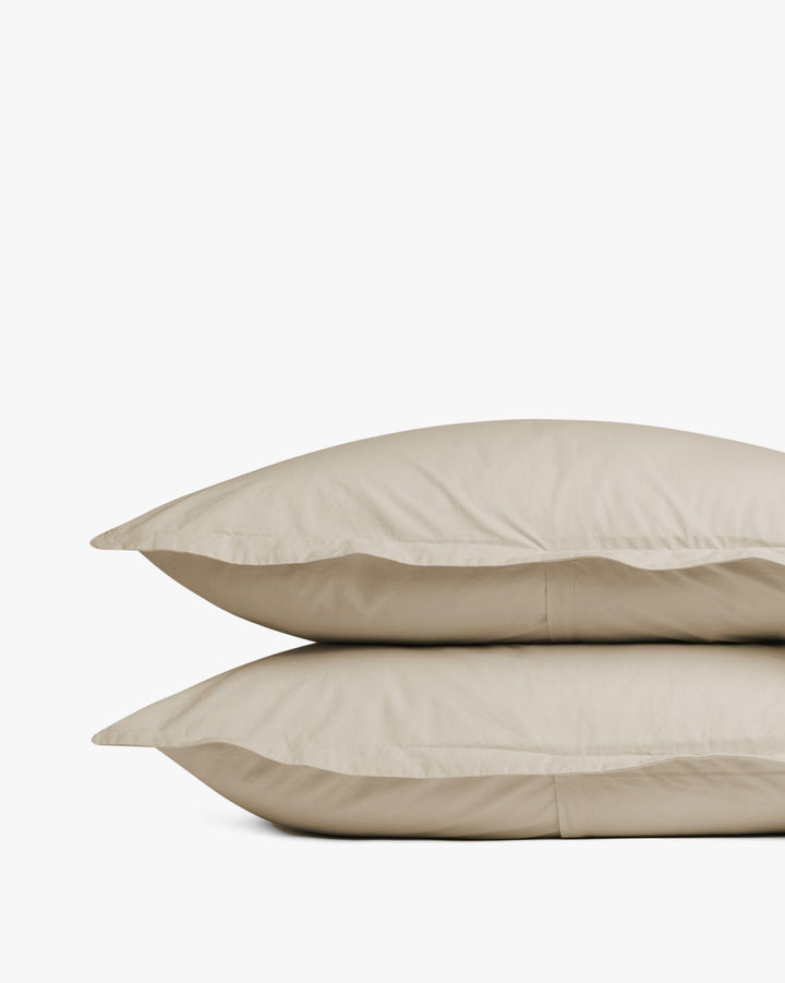 Brushed Cotton Sham Set - FINAL SALE (Latte)