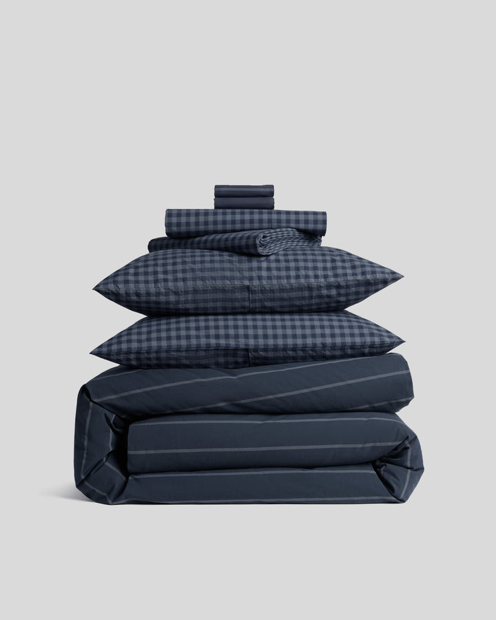 Brushed Cotton Bundle - Dusk Check/Stripe TW/XL