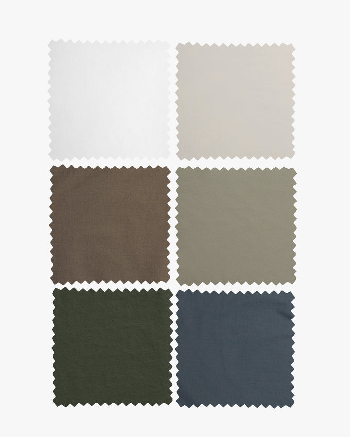 Brushed Cotton Fabric Swatch (White)