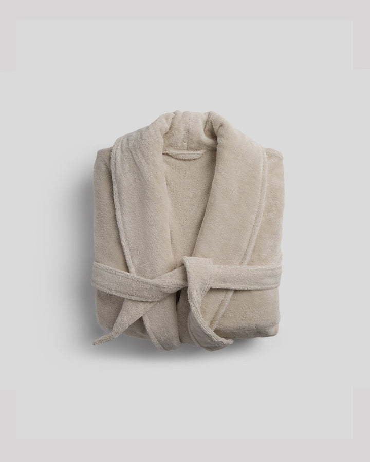 Classic Turkish Cotton Robe - FINAL SALE (Bone)
