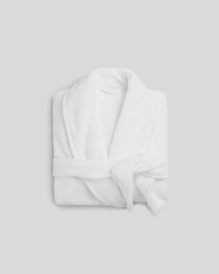 Classic Turkish Cotton Robe - FINAL SALE (White)