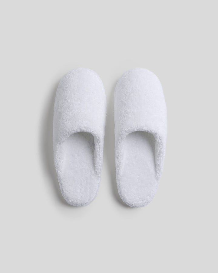 Classic Turkish Cotton Slippers - FINAL SALE (White)