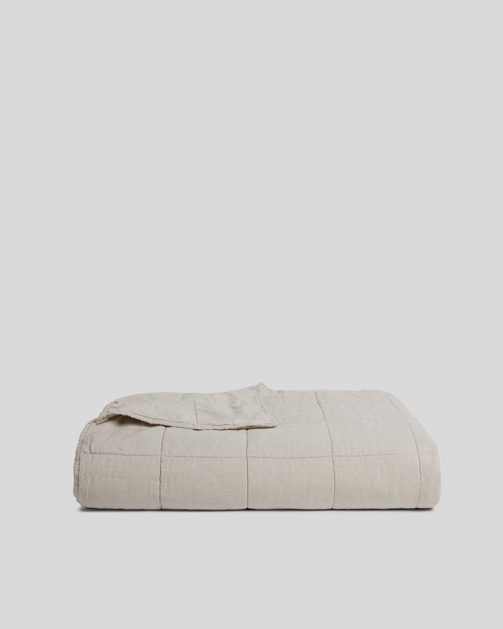 Linen Box Quilt (Bone)
