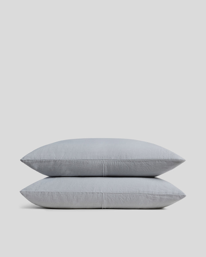 Linen Pillowcase Set (Sky)