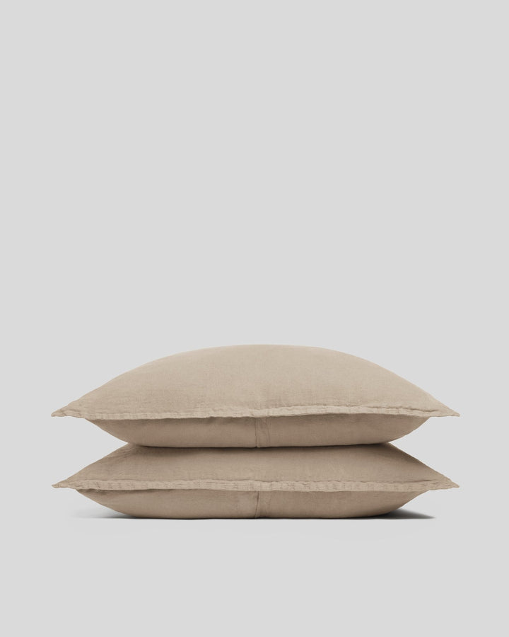 Linen Sham Set (Toast)