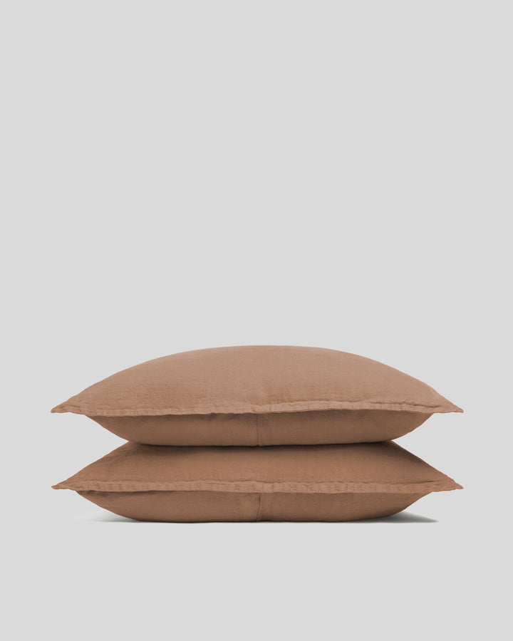 Linen Sham Set (Adobe)