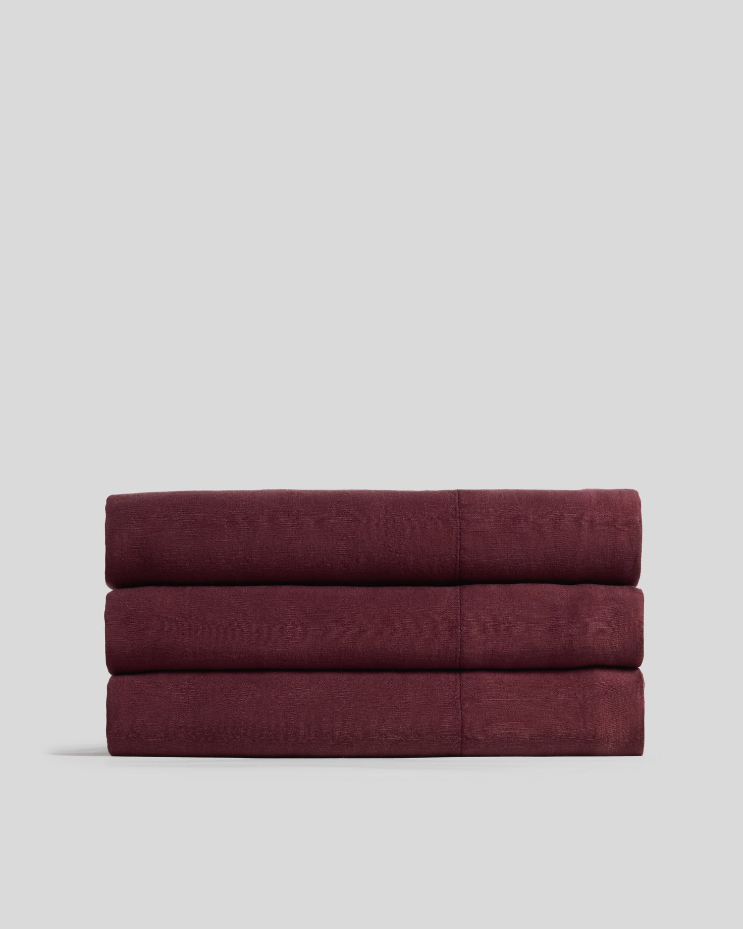 Linen Tencel Top Sheet (Garnet)
