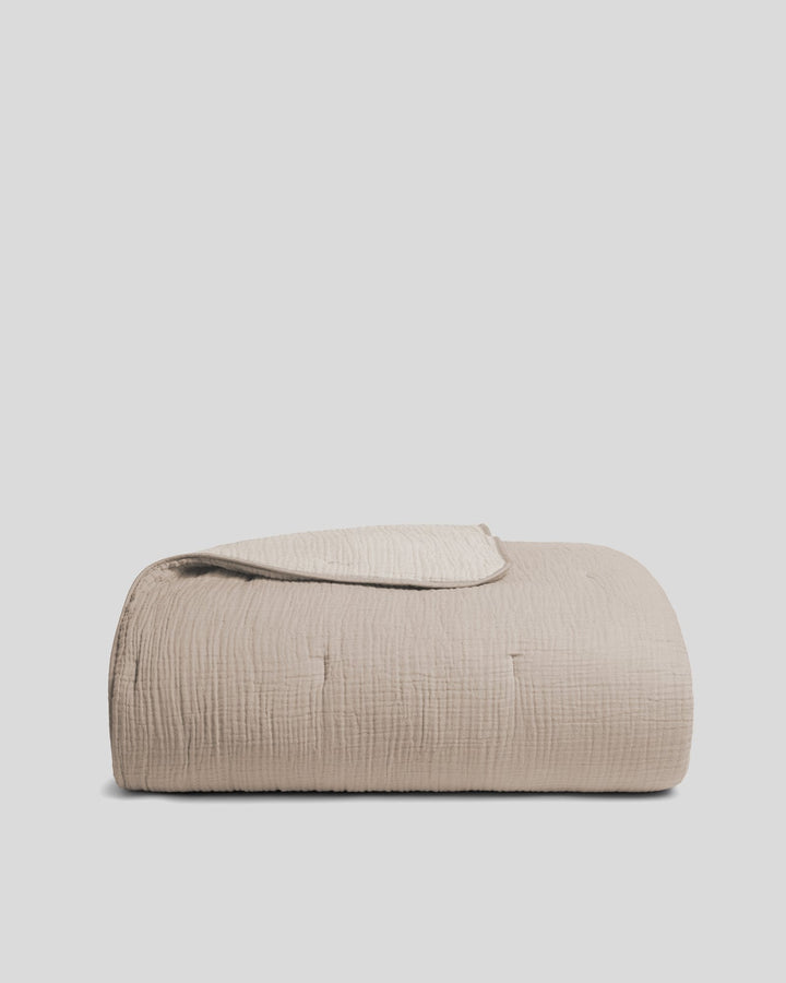 Organic Cloud Cotton Quilt - FINAL SALE (Natural and Ivory)