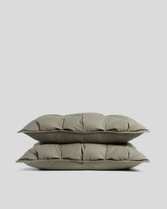 Organic Cotton Puff Shams (Moss)