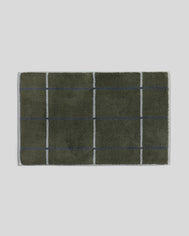 Organic Plush Tub Mat (Thyme Windowpane)