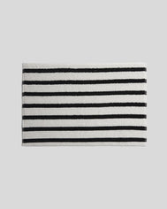 Organic Resort Stripe Tub Mat - FINAL SALE (Plaster with Soft Black)