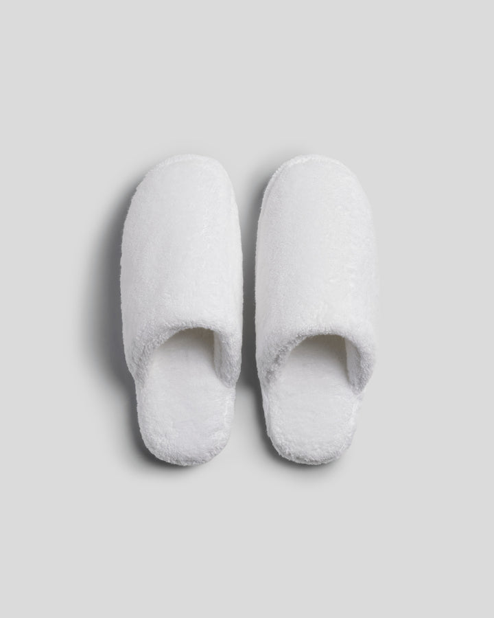 Classic Plush Slippers (White)