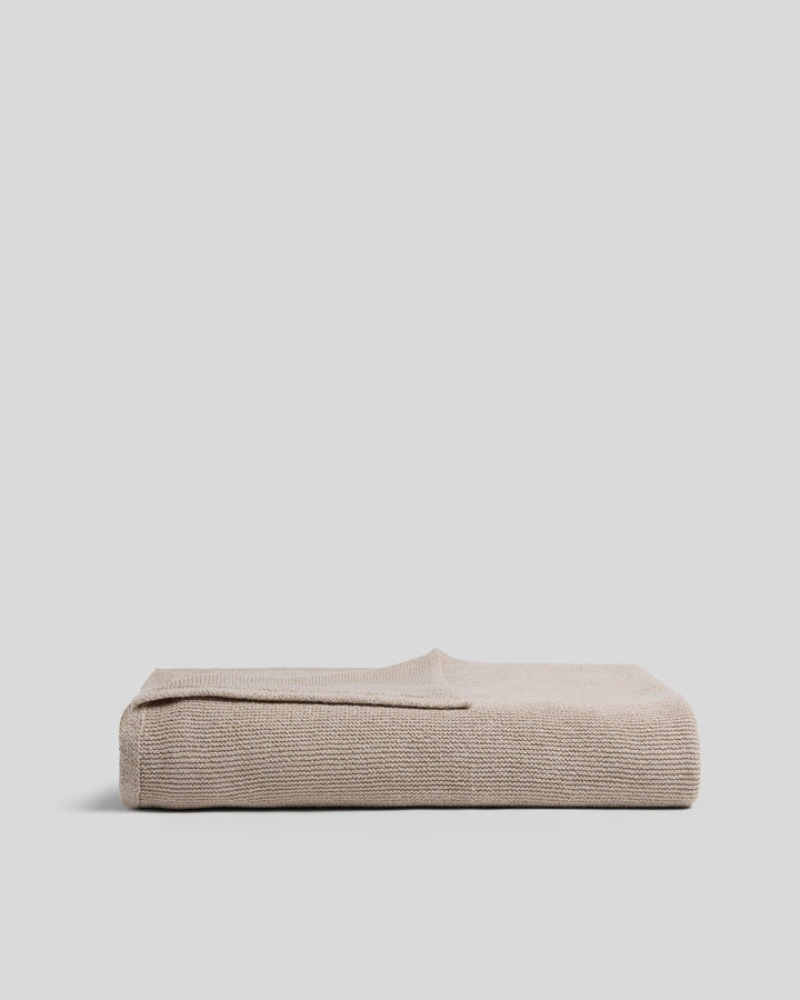 Soft Spun Cotton Throw - FINAL SALE (Natural)